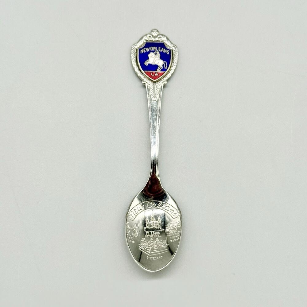 New Orleans Louisiana Silver Vintage Souvenir Spoon 3.5"